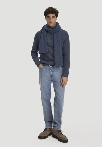 Double Knit Troyer Regular aus Bio-Baumwolle, Bio-Merinowolle und recycelter Wolle - 1