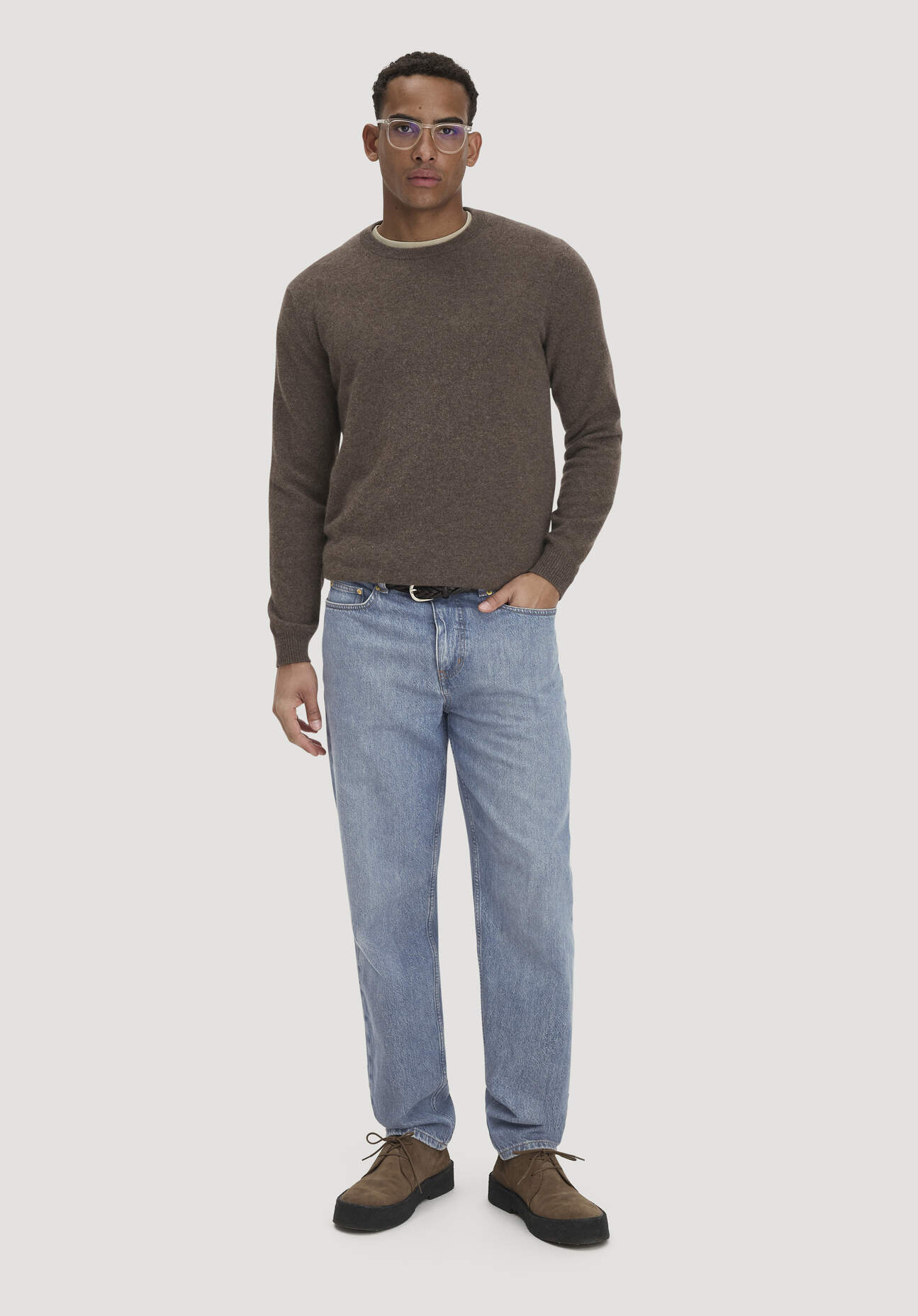 hessnatur Herren Jeans MADS Relaxed aus Bio-Denim mit recycelter Baumwolle - blau - Größe 38/32