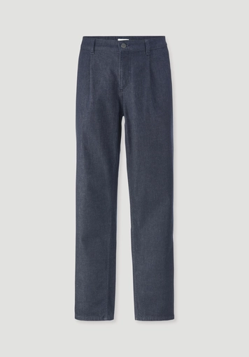 Jeans Relaxed Pleated aus reinem Bio-Denim Jeans Relaxed Pleated aus reinem Bio-Denim