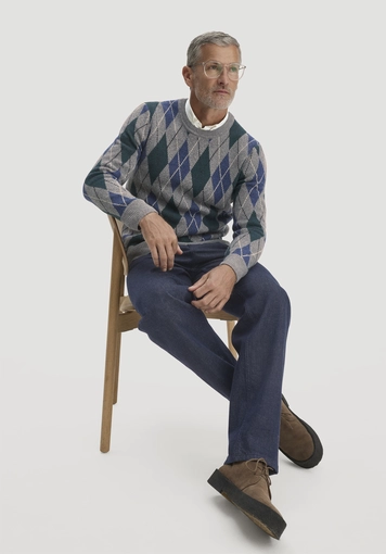 Relaxed pleated jeans made from pure organic denim - 4