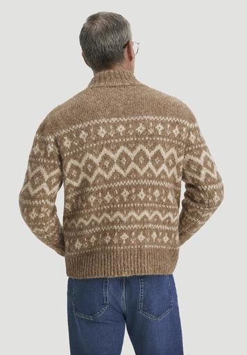 Strick Pullover Relaxed mit Rollkragen aus Alpaka und Bio-Baumwolle - 2