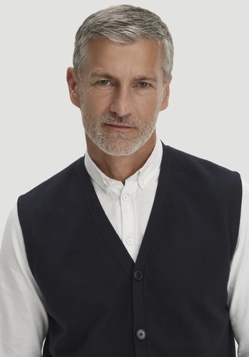 Regular knitted vest made from pure organic merino wool - 3