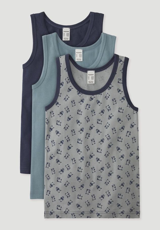 3-pack undershirt made of organic cotton