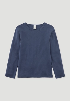 Long-sleeved shirt made from organic merino wool with silk