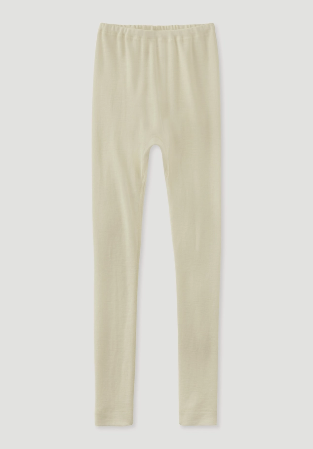 Leggings made from organic merino wool with silk