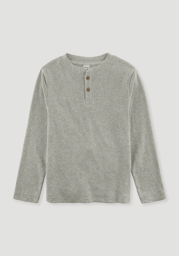 Henley Relaxed Shirt made from organic cotton rib Henley Relaxed Shirt made from organic cotton rib