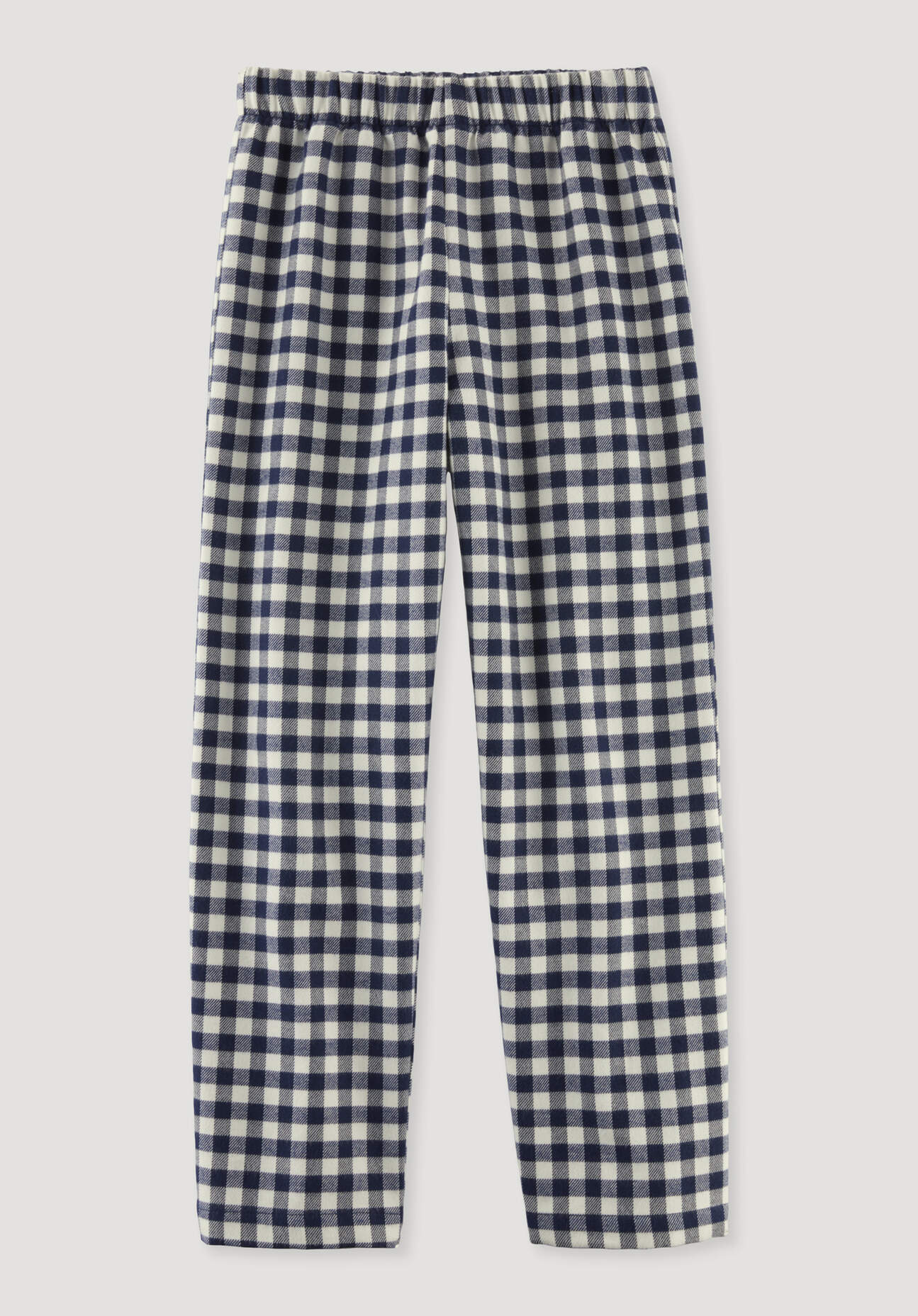 hessnatur Kinder Flanell Hose aus Bio-Baumwolle mit TENCEL™ Lyocell - blau Grösse110/116