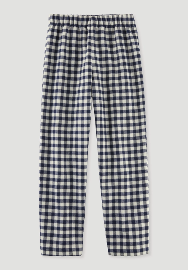 Flannel trousers made from organic cotton with TENCEL™ Lyocell