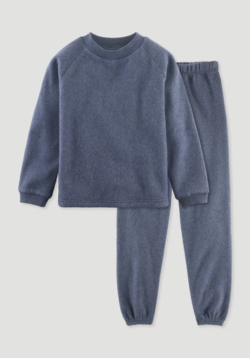 Fleece pajamas, regular size, made from pure organic cotton Fleece pajamas, regular size, made from pure organic cotton