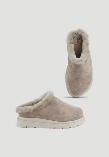 Sabot lined with cowhide suede - 2