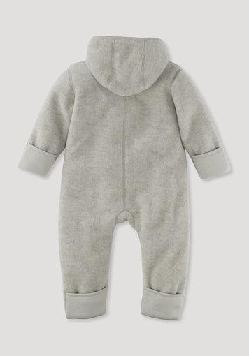 Wool fleece overall made from pure organic merino wool - 1
