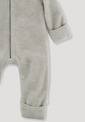 Wool fleece overall made from pure organic merino wool - 2