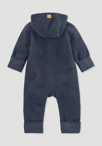 Wool fleece overall made from pure organic merino wool - 1