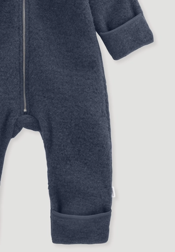 Wool fleece overall made from pure organic merino wool - 2