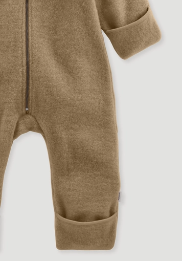 Wool fleece overall made from pure organic merino wool - 2