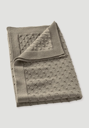 Baby Strickdecke aus reiner Bio-Merinowolle