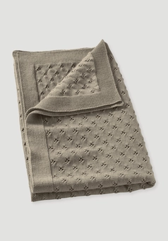 Baby Strickdecke aus reiner Bio-Merinowolle