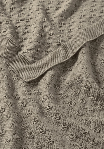 Baby Strickdecke aus reiner Bio-Merinowolle - 1