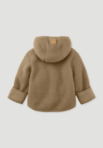 Wool fleece jacket made from pure organic merino wool - 1