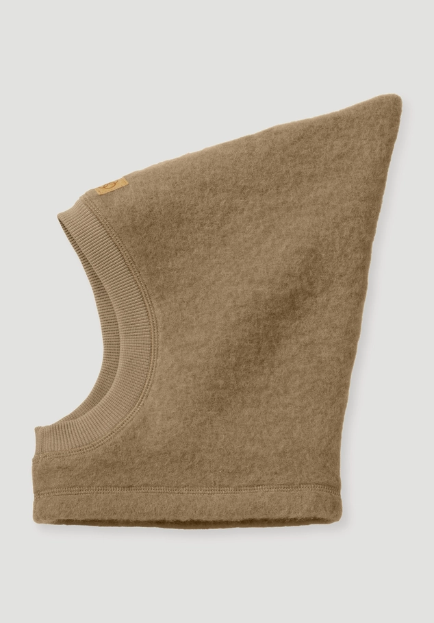 Wool fleece hat made from pure organic merino wool