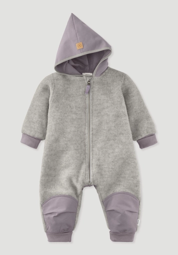 Wool fleece overall made from organic merino wool with softshell Wool fleece overall made from organic merino wool with softshell