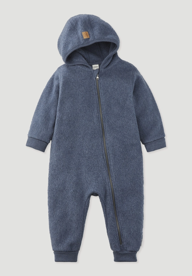 Soft fleece overall made from pure organic cotton