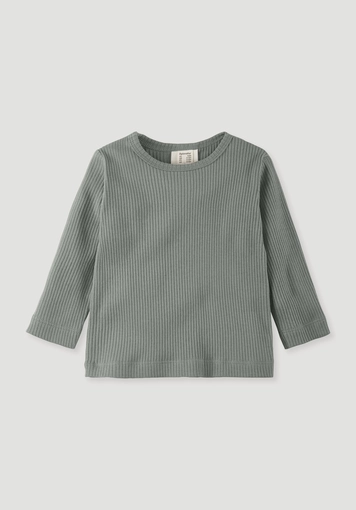 Longsleeve aus Bio-Baumwolle mit Bio-Merinowolle Longsleeve aus Bio-Baumwolle mit Bio-Merinowolle