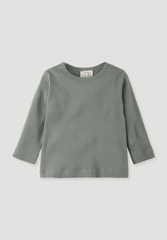 Longsleeve aus Bio-Baumwolle mit Bio-Merinowolle