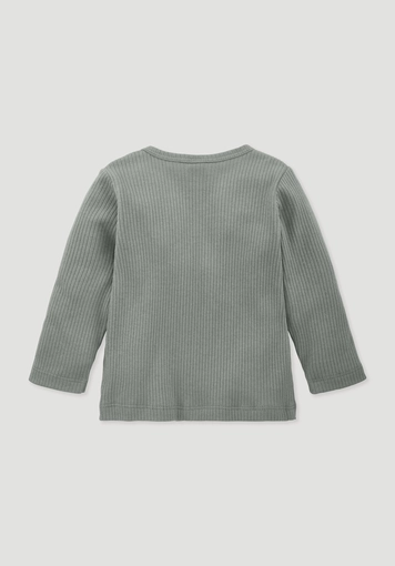 Longsleeve aus Bio-Baumwolle mit Bio-Merinowolle - 1