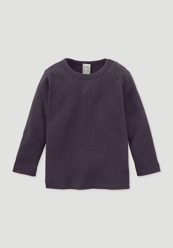 Longsleeve aus Bio-Baumwolle mit Bio-Merinowolle Longsleeve aus Bio-Baumwolle mit Bio-Merinowolle