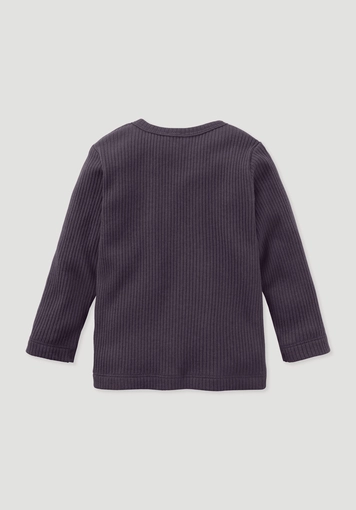 Longsleeve aus Bio-Baumwolle mit Bio-Merinowolle - 1