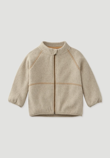 Soft fleece jacket made from pure organic cotton Soft fleece jacket made from pure organic cotton