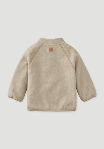 Soft fleece jacket made from pure organic cotton - 1