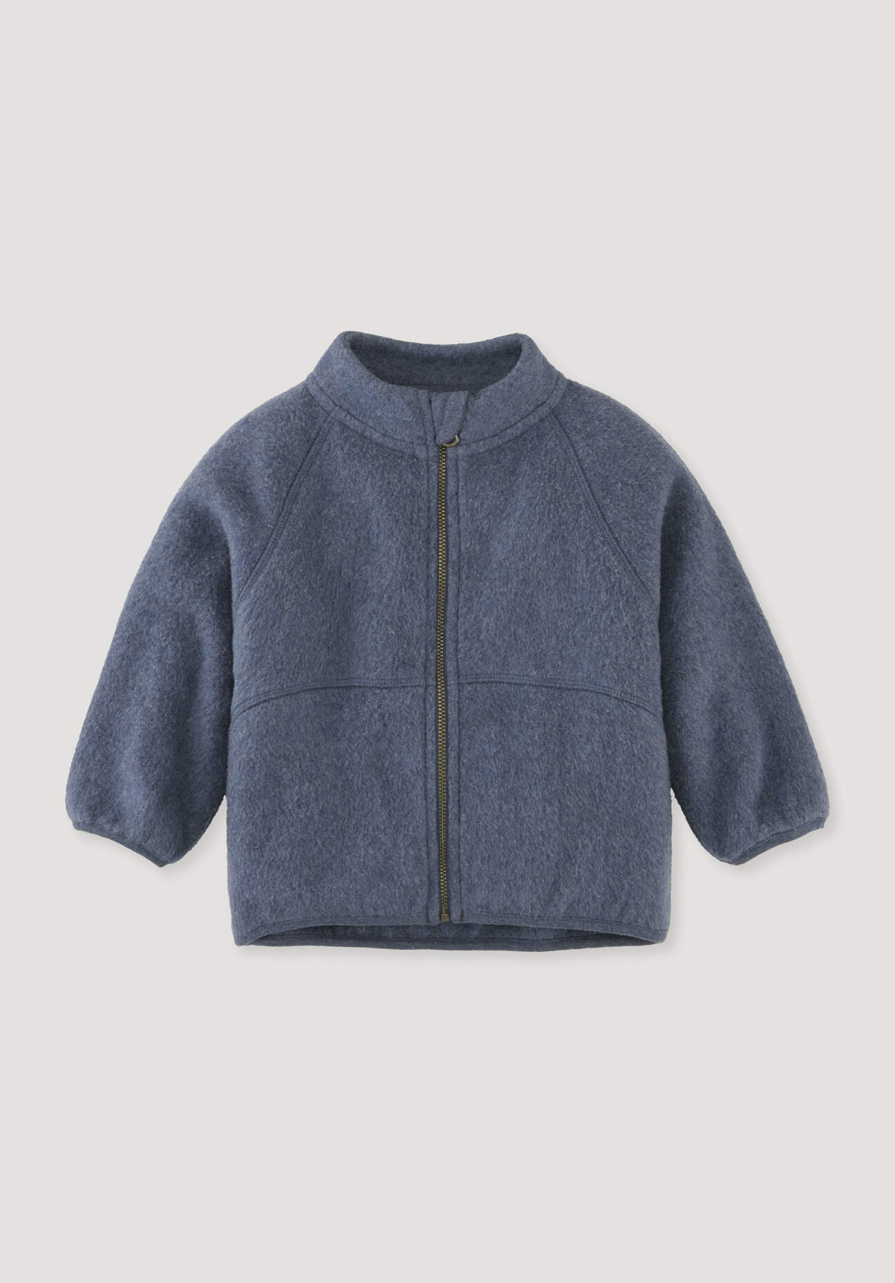 hessnatur Baby Softfleece Jacke aus Bio-Baumwolle - blau Grösse98/104