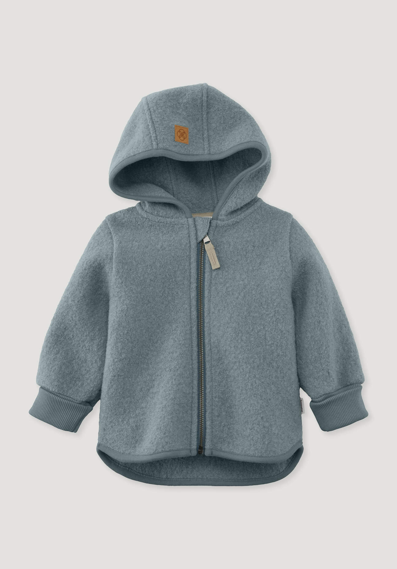 hessnatur Baby Walkjacke aus Bio-Merinowolle - blau Grösse62/68