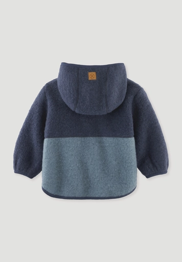 Wollfleece Jacke Colourblock aus reiner Bio-Merinowolle - 2