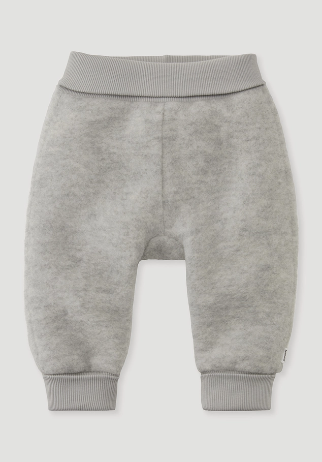 Wool fleece pants made of pure organic merino wool