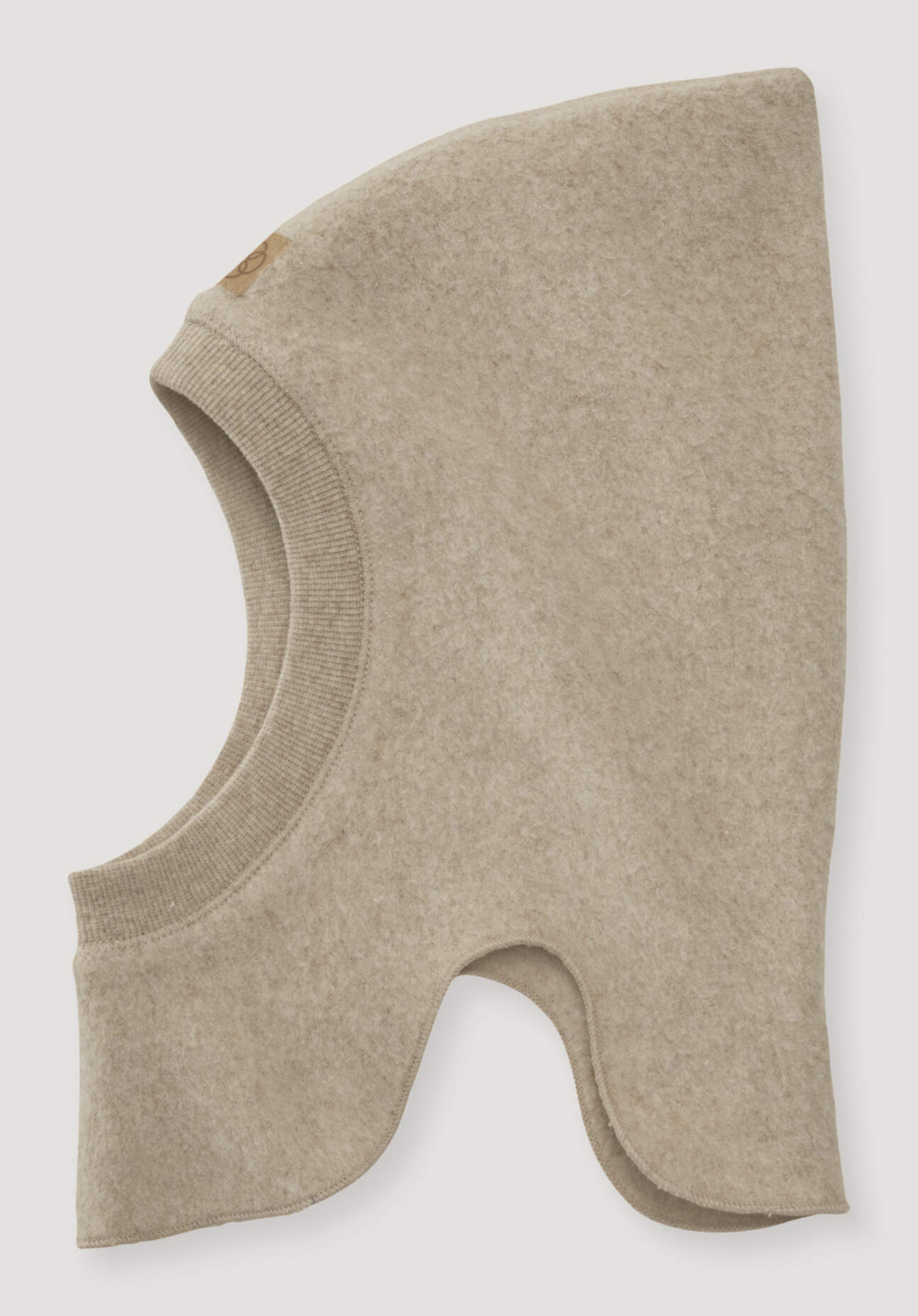 hessnatur Baby Softfleece Mütze aus Bio-Baumwolle - beige Grösse41/43