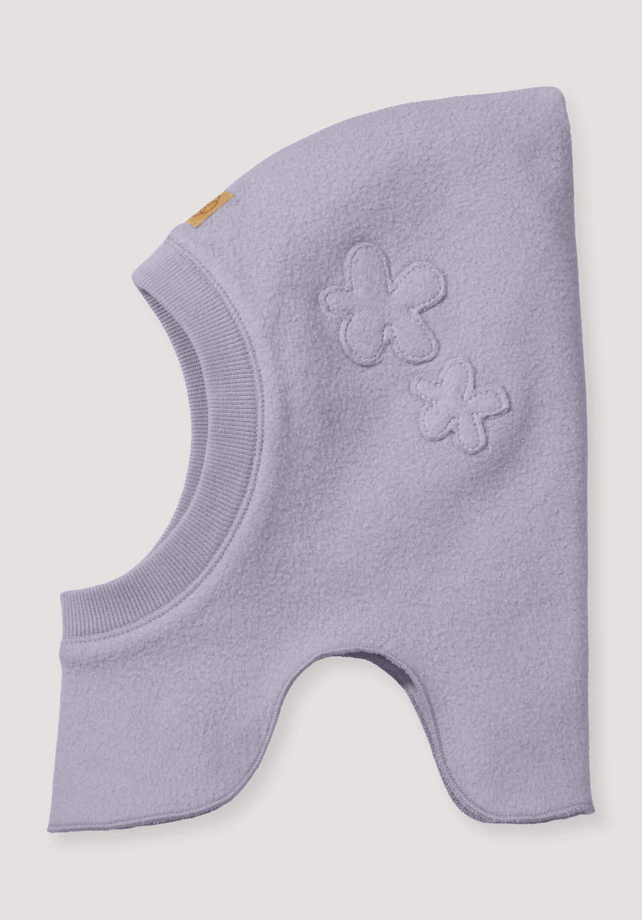 hessnatur Baby Softfleece Mütze aus Bio-Baumwolle - lila Grösse41/43