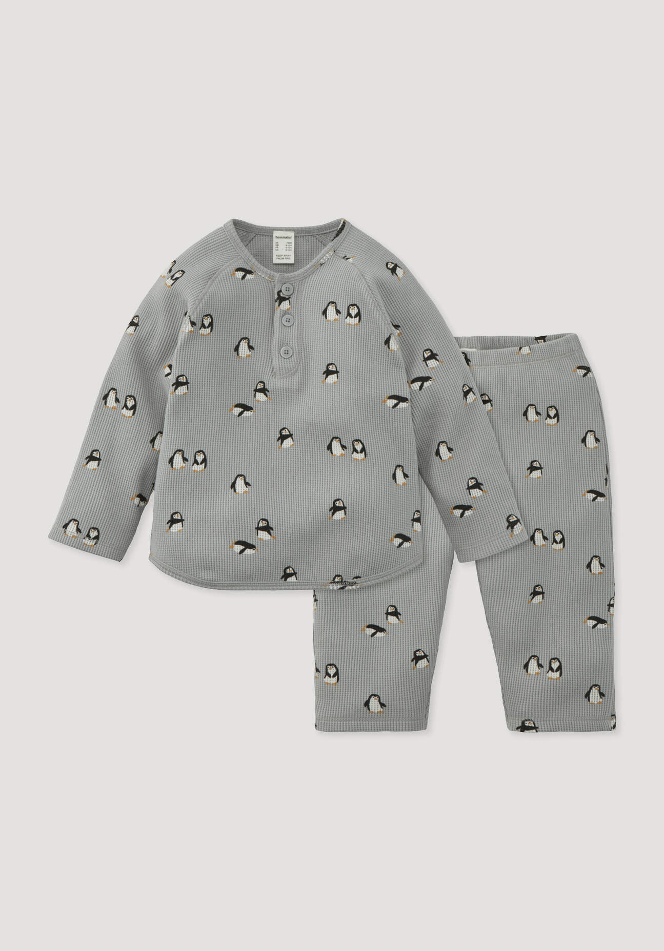 hessnatur Baby Piqué Erstlingsset aus Bio-Baumwolle - blau Grösse50/56