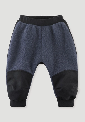 Wollfleece Hose mit Softshell aus Bio-Merinowolle