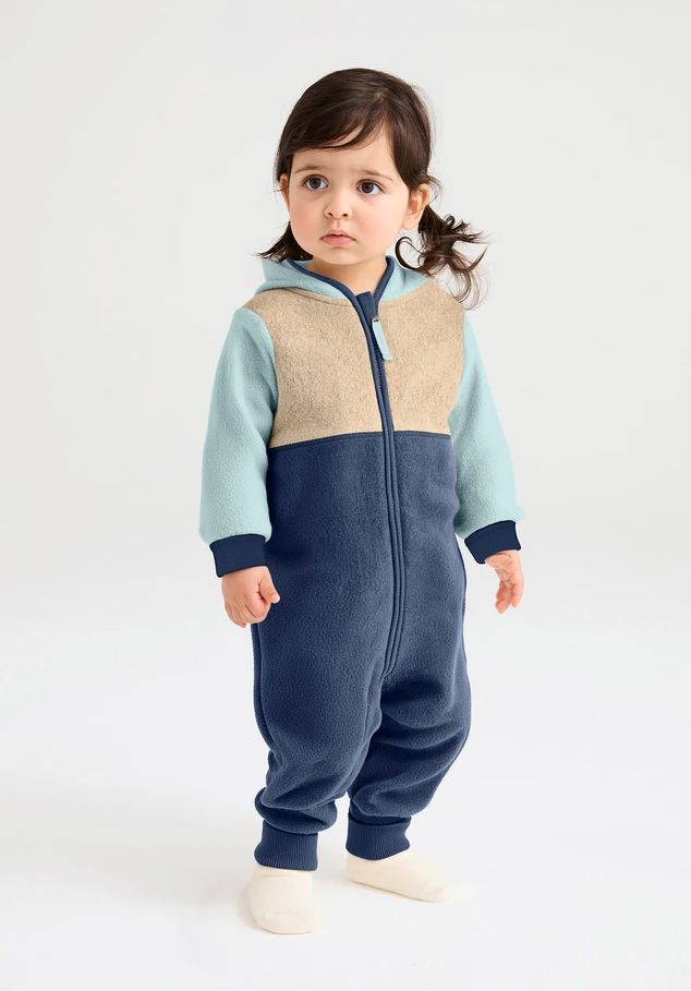 Fleece overall made of pure organic cotton