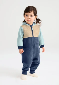 Fleece overall made of pure organic cotton