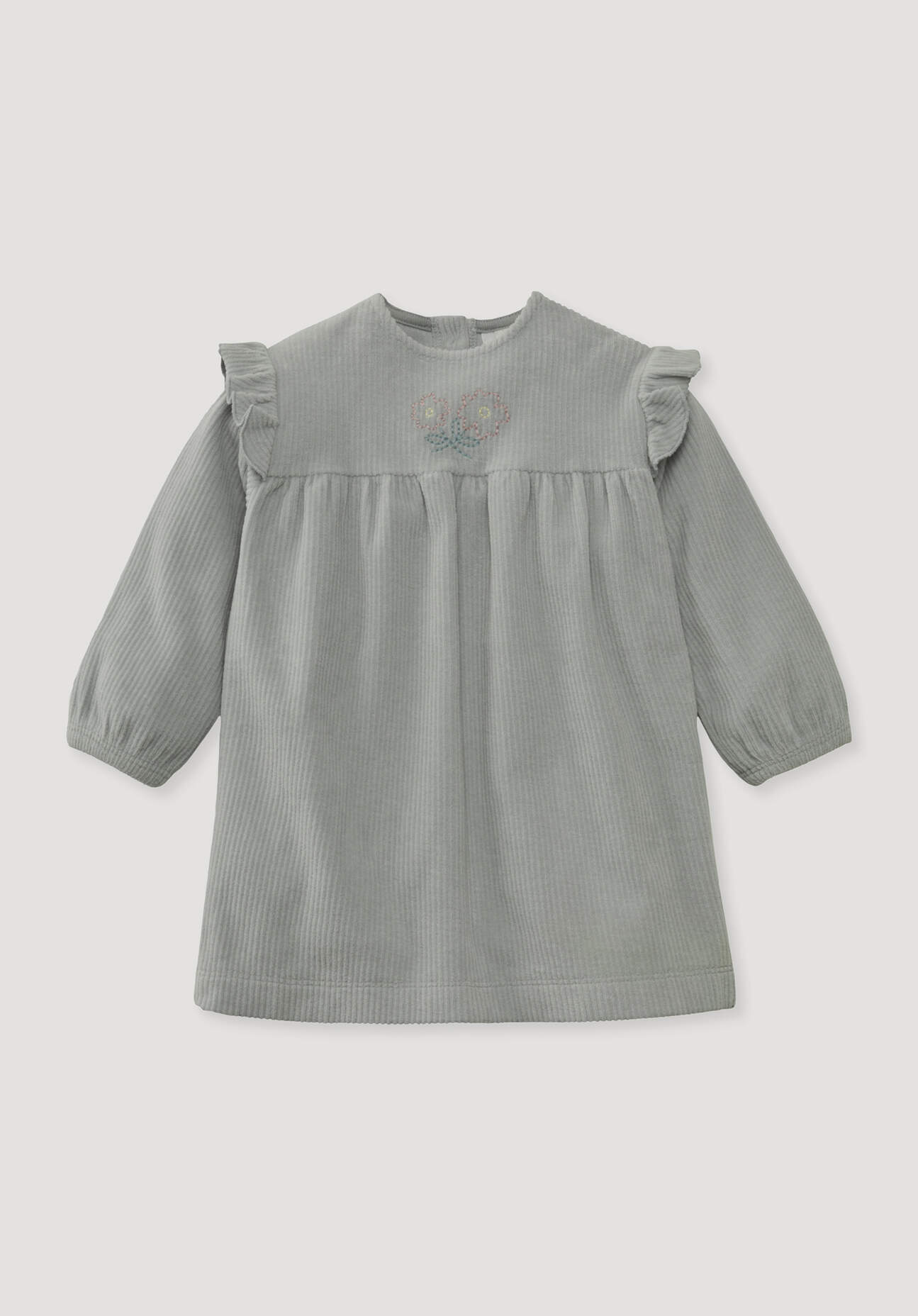 hessnatur Baby Cord Kleid aus Bio-Baumwolle - blau Grösse62/68