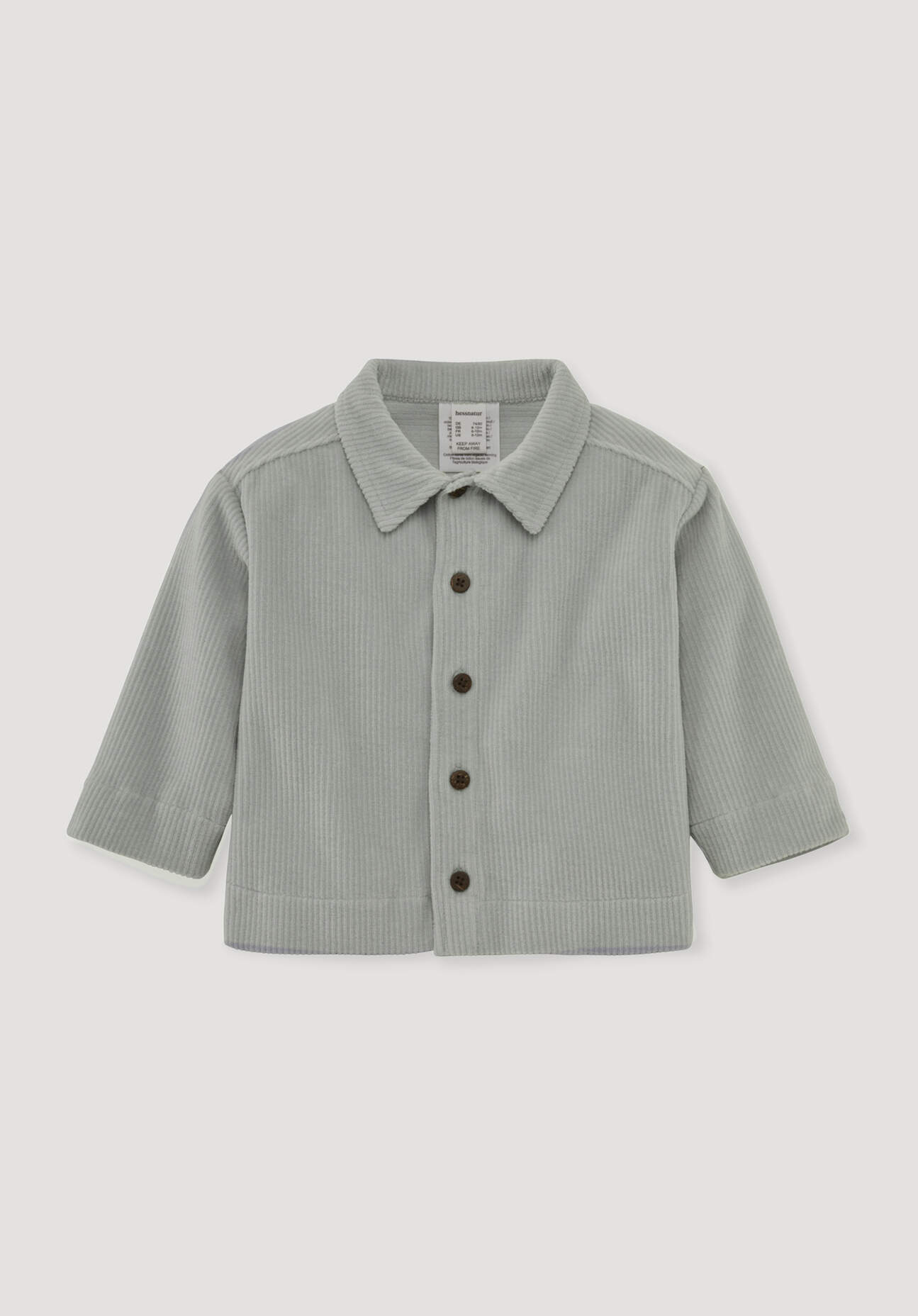 hessnatur Baby Cord-Jacke Mini Boho aus Bio-Baumwolle - blau Grösse74/80