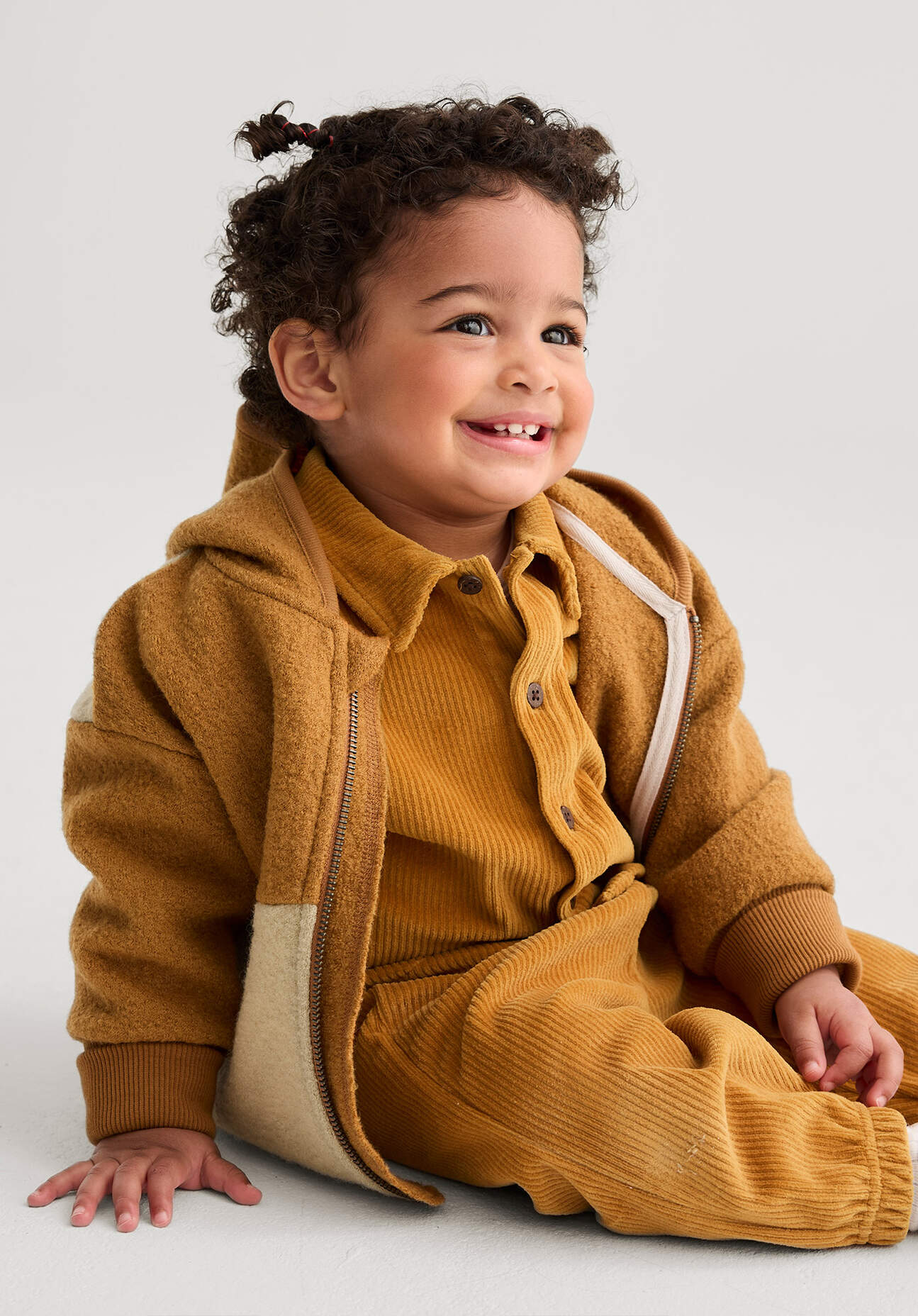 hessnatur Baby Cord-Jacke Mini Boho aus Bio-Baumwolle - braun Grösse62/68