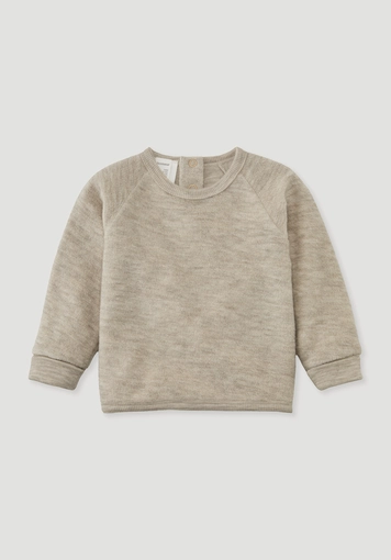 Wollfrottee Sweatshirt Raglan aus reiner Bio-Merinowolle