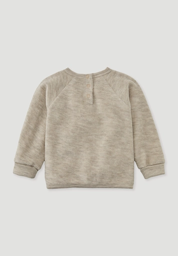 Wollfrottee Sweatshirt Raglan aus reiner Bio-Merinowolle - 1