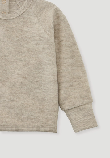 Wollfrottee Sweatshirt Raglan aus reiner Bio-Merinowolle - 2