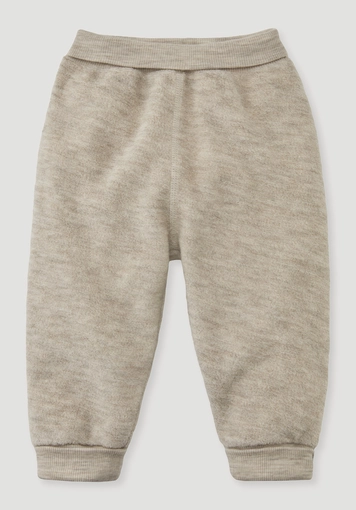 Wool terry trousers made from pure organic merino wool